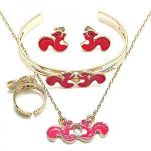 Kids Earring and Pendant Children Set